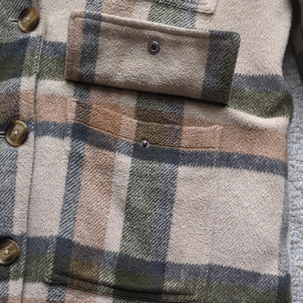 ‼️American Eagle Plaid Sherpa Jacket - Picture 3 of 5